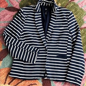 GAP Blazer. Navy and white stripes